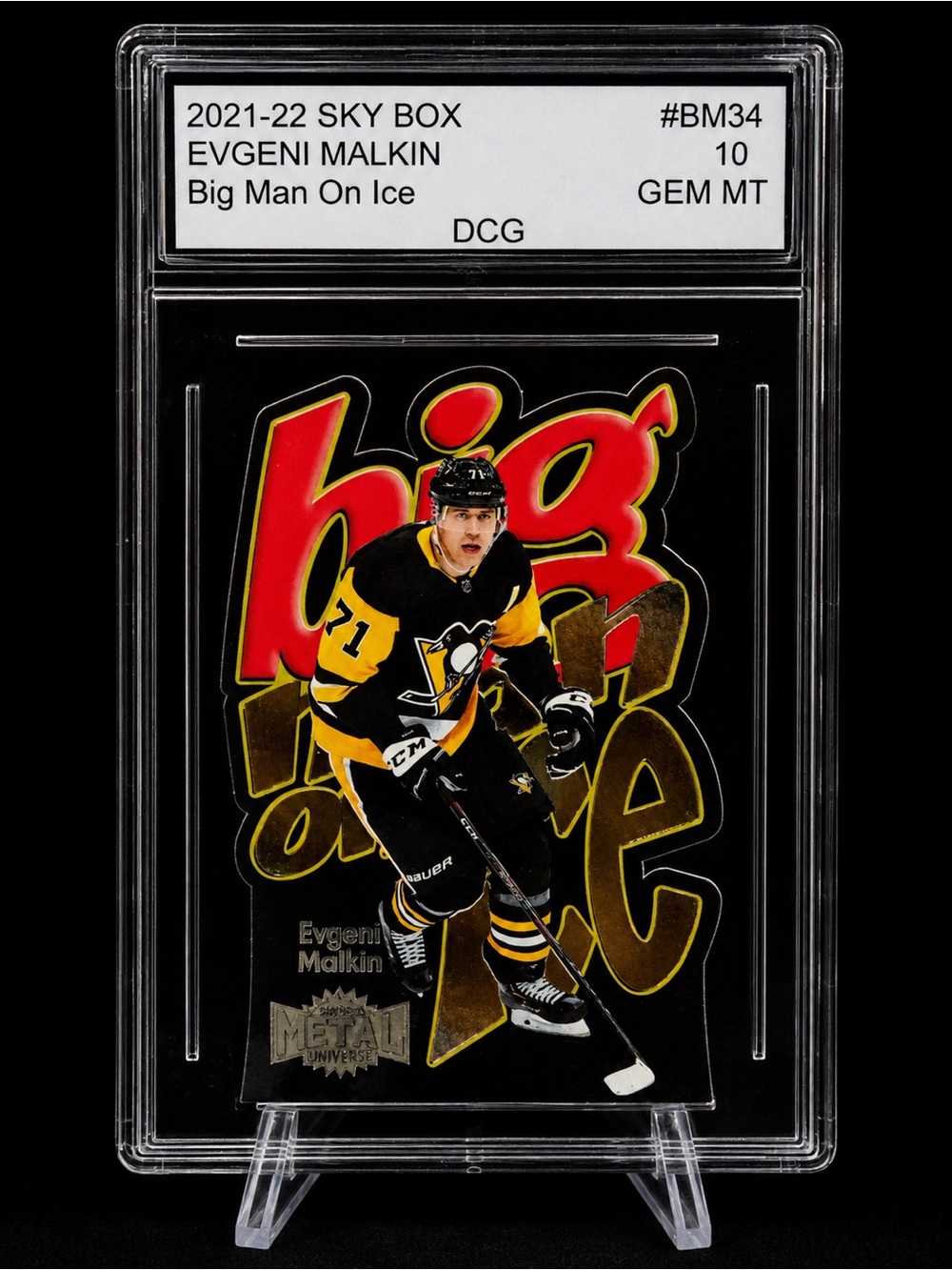 2021-22 SkyBox Evgeni Malkin Big Man On Ice Trading Card - Pittsburg Penguins